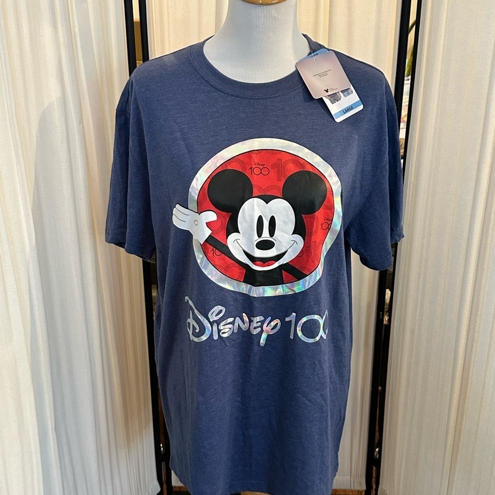Disney Blue and Red Short Sleeve Tee